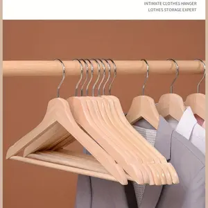 12 PCS hanger kayu baju aesthetic // Gantungan baju aesthetic