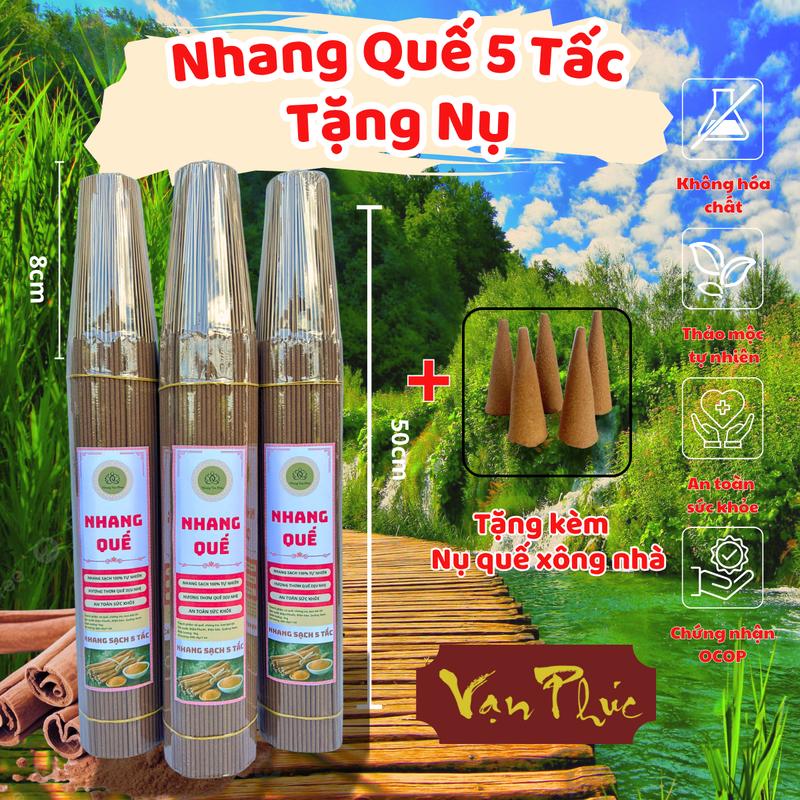   SẢN PHẨM MỚI  Combo 3kg Nhang Sạch 5 Tấc Vạn Phúc Thiên Nhiên An Toàn Sức Khỏe + Tặng Kèm Nụ Xông Nhà 