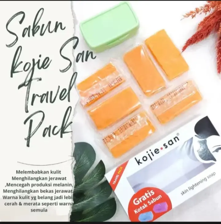 Sabun Kojie San 20gR x 6pcs (Travel Pack) - Kojiesan Kojic Acid Skin Soap Lightening