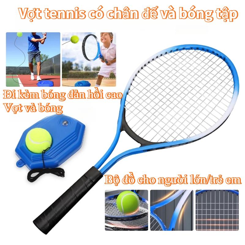 Bộ tập tennis cho người chơi đơn, bóng tennis bật lại, tập đánh bóng một mình,…