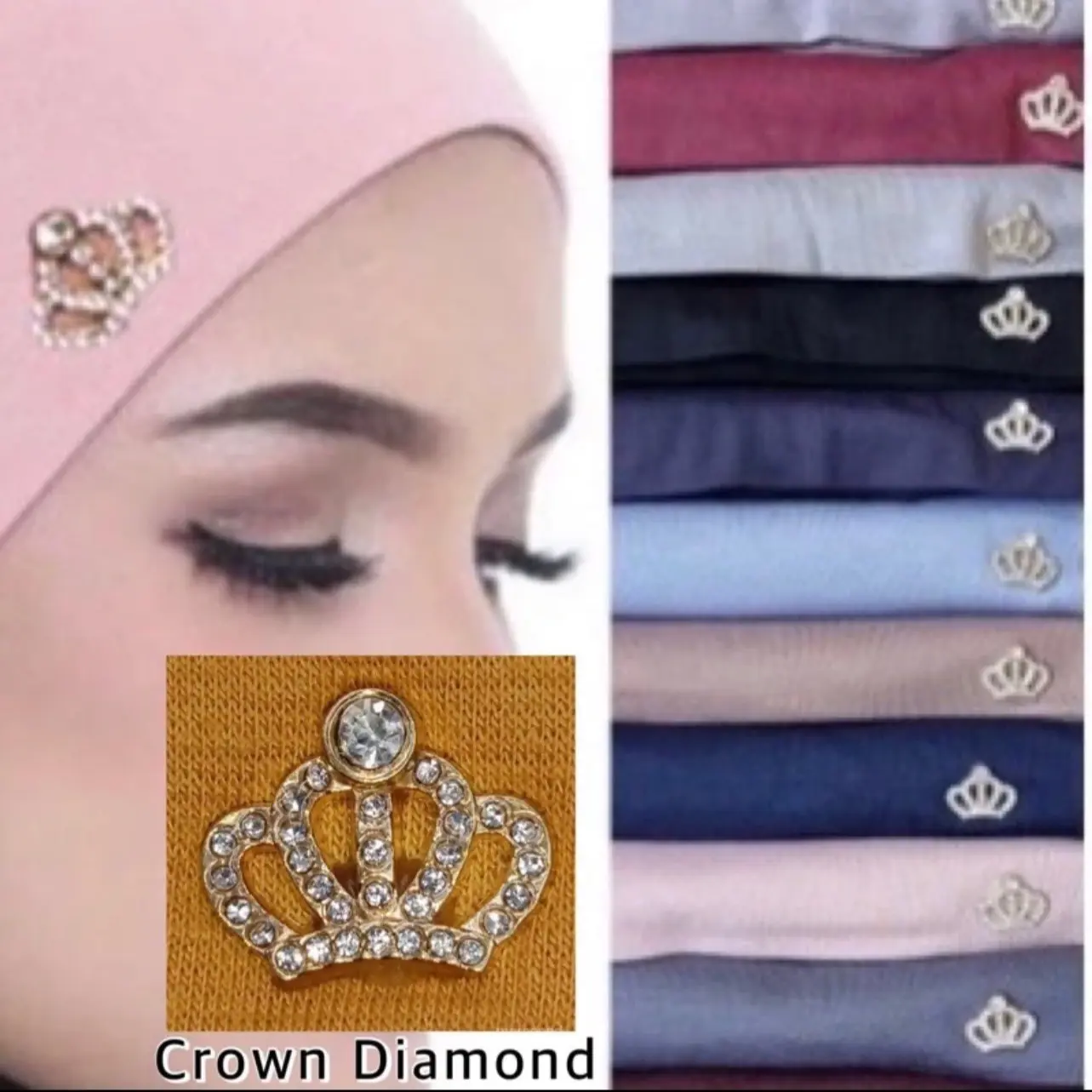 INNER SNOW CAP BATU CROWN DIAMOND || KAIN INDONESIA COTTON