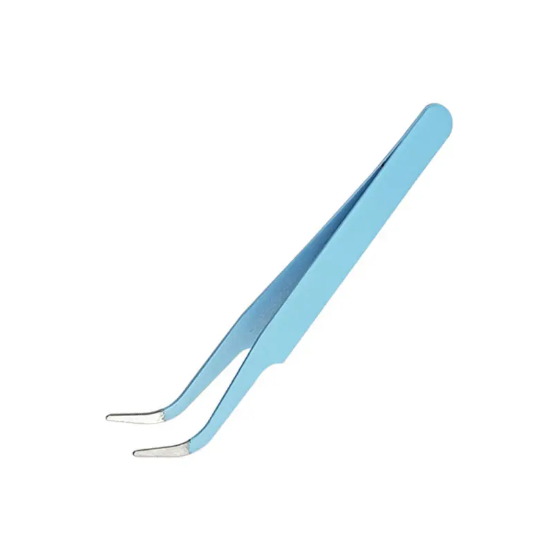 (READY & ORI) Pinset Bulu Mata Eyelash Tweezer Lurus Bengkok Lengkung Serbaguna
