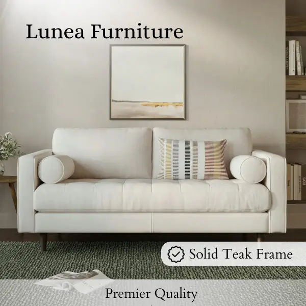 Sofa Tamu Minimalis Modern Rangka Kayu Jati | Sofa Minimalis Modern | Lunea Furniture