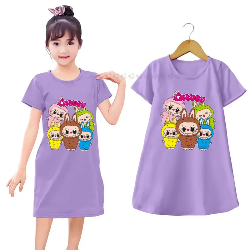 DASTER anak anak terlars//daster anak usia 2=12 tahun//bahan katun Perempuan Cewek Dress Fashion 2–12 tahun daster anak sehari-hari daster Tidur 5
