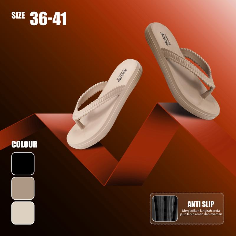 Sandal Jepit Wanita Kekinian 721M Wanita Dewasa Sandal Daily  Sandal Empuk dan Ringan Dengan Berbahan Karet Eva Premium 6
