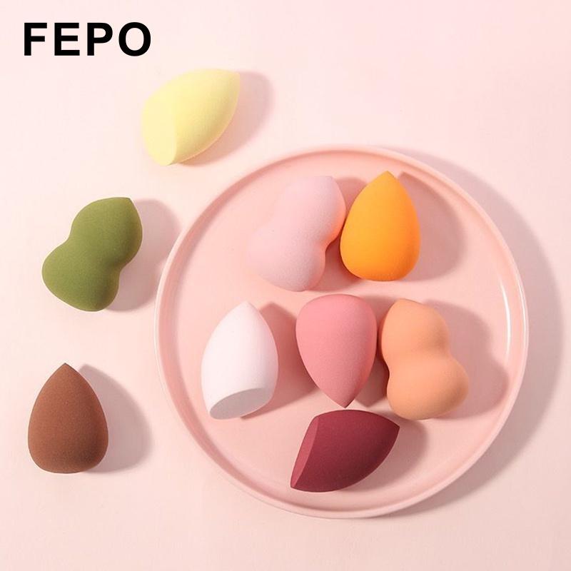 FEPO 1pcs Bông tán trang điểm hình trứng kết cấu mềm mịn/ sử dụng ướt và khô