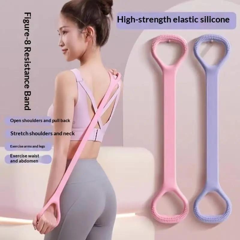 8 Hình Dạng Yoga Đàn Hồi Puller Ban Nhạc Chống-Tear 1PC Xách Tay Hộ Gia Đình…