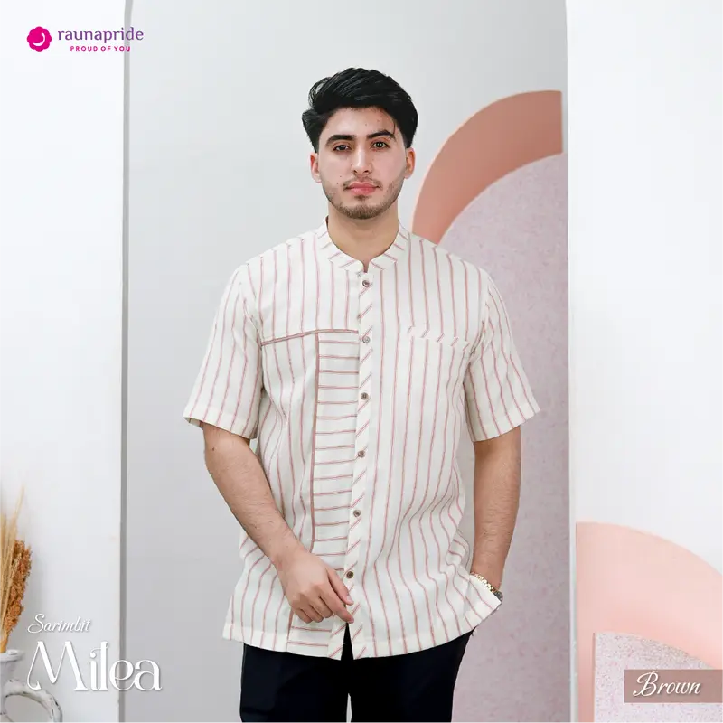 Rauna Pride Baju Keluarga Muslim Sarimbit Milea Brown Rauna Collection Set Gamis Koko Muslim Baju Couple Keluarga Muslim Setelan Keluarga Lebaran 6