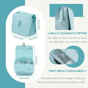 Tas Travel Perlengkapan Toiletry Pouch Make Up Sabun Mandi with Hook