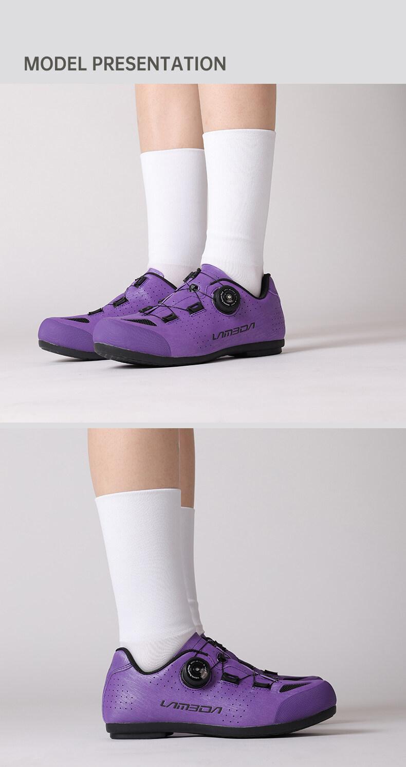 Product Introduction of LAMEDA Cycling Shoes Lockless Men Women MTB Road Bike Non Locking Shoes Deodorizing Antibacterial Breathable Bicycle Shoes 32