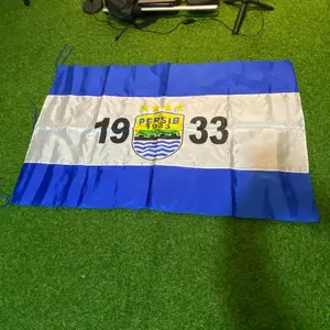 Bendera PERSIB Bandung 1933 - Bahan Valles Sablon Tahan Lama Ukuran  80x120cm untuk Penggemar PERSIB Bandung