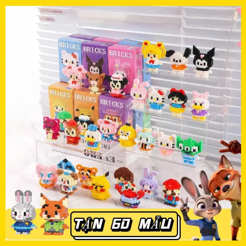 Disney - Khối Lắp Ráp Xây Dựng Cho Trẻ Em Hoạt Hình Công Chúa Dễ Thương Đồ Chơi Trang Trí Nhân Vật Toy Hàng Có Sẵn Chất Liệu Bền Lâu Dành Cho 7-14 Tuổi