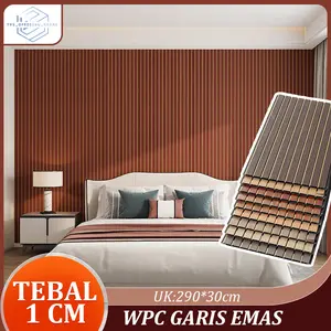 WPC Wallpanel Dinding / Wallboard Aesthetic Dekorasi Rumah Mewah / Woodpanel Dinding [290CMx30CMx1CM] Composite Echo Wood Minimalis Plastik Kayu
