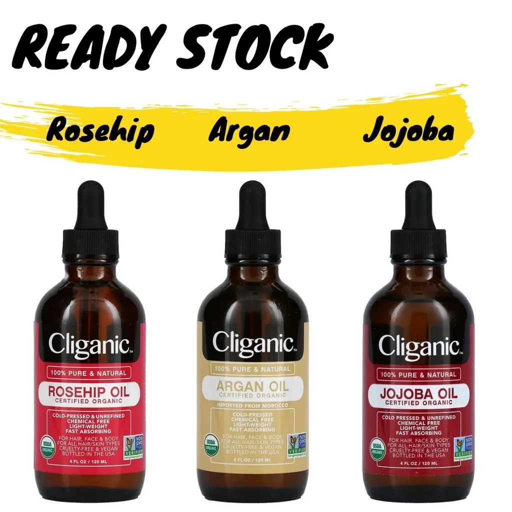 Cliganic 100% Organic Argan Oil 120ml / Cliganic 100% Organic Jojoba Oil 120ml