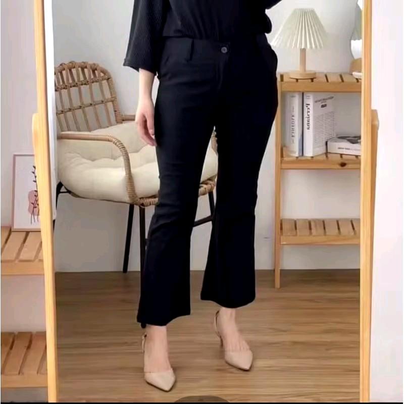 Cutbray Pants Celana Panjang Wanita Chino Premium Viral bisa COD 2