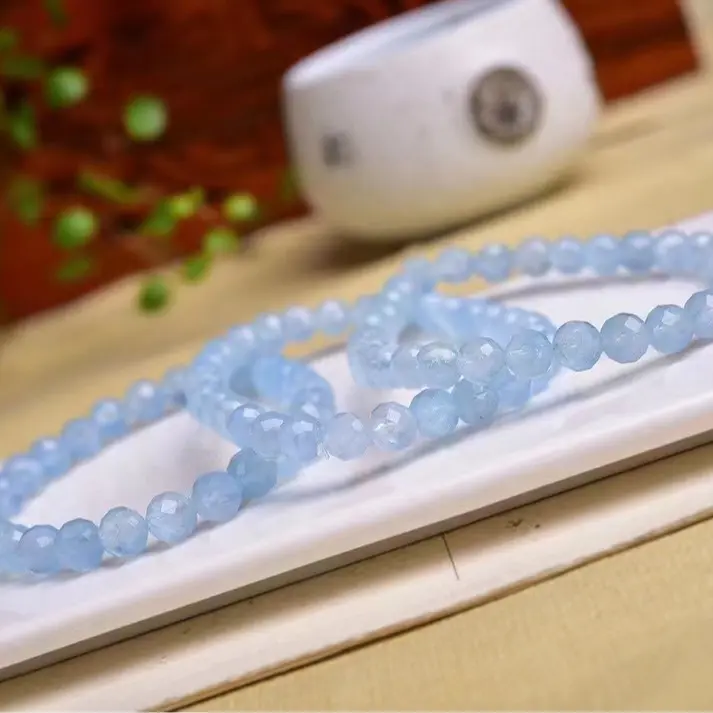 Sea Xanh Biển Treasure Single Circle Faced Bracelet, Khoảng 6mm trong màu sắc tươi sáng 1