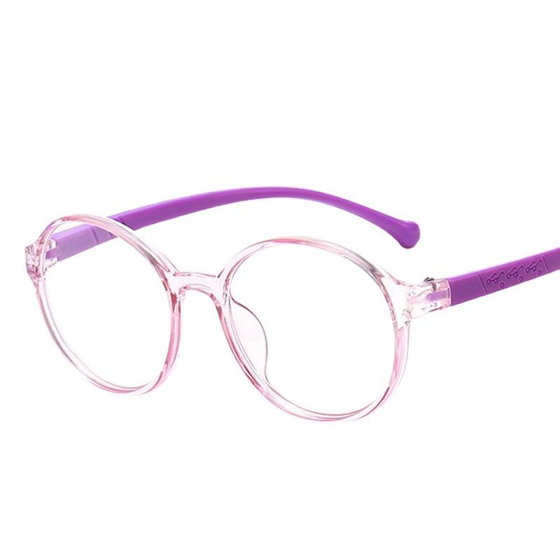 Product Introduction of Kids Eyeglasses Anti Radiation Fashion Round Frames Anti Blue Light Lens Replaceable Lightweight Glasses Unisex 8