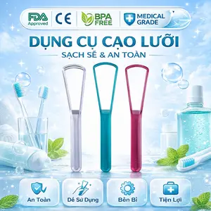 Dụng cụ cạo lưỡi Inochi - Okina (Dụng Cụ Vệ Sinh Xịt Thơm Miệng) vệ sinh khoang miệng Nước Súc Miệng Xịt Miệng