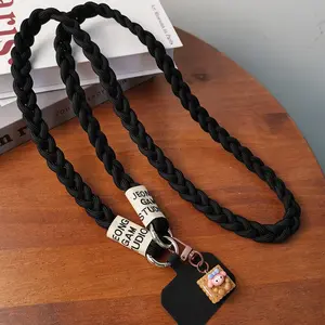 SC Tali Gantungan Kalung Hp Tebal Model tali tiga untai yang populer dapat dipakai selempang sebagai tali ransel dan selempang sebagai paking universal untuk casing ponsel Rantai Lanyard
