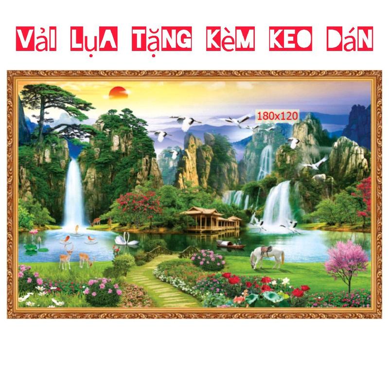 Tranh 3d dán tường sơn thủy hữu tình phong cảnh thiên nhiên Treo Tường Phòng Khách Decor Phòng