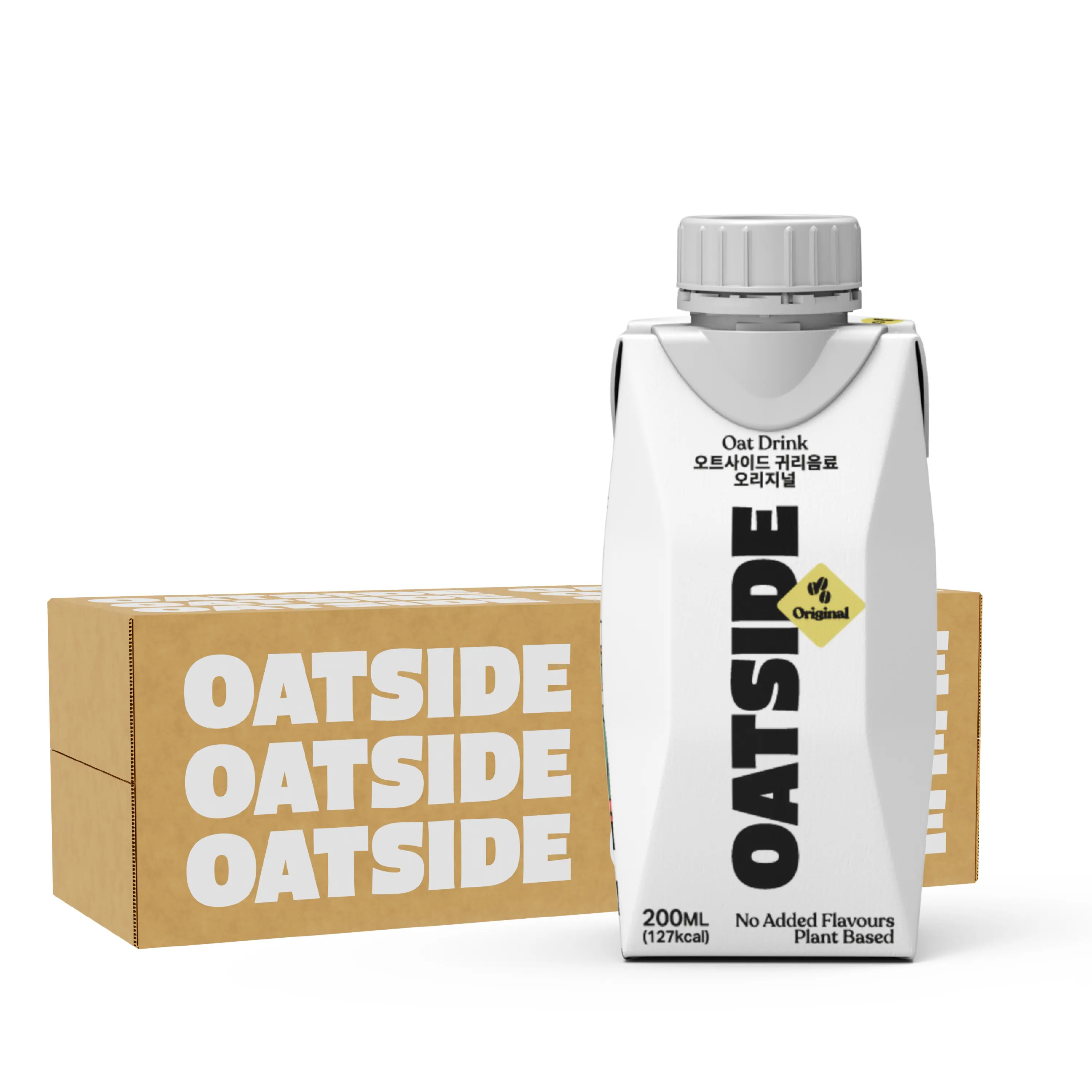 OATSIDE Barista Blend Original Oat Milk 200ml x 24- Dairy Free, Creamy, Zero Added Sugar