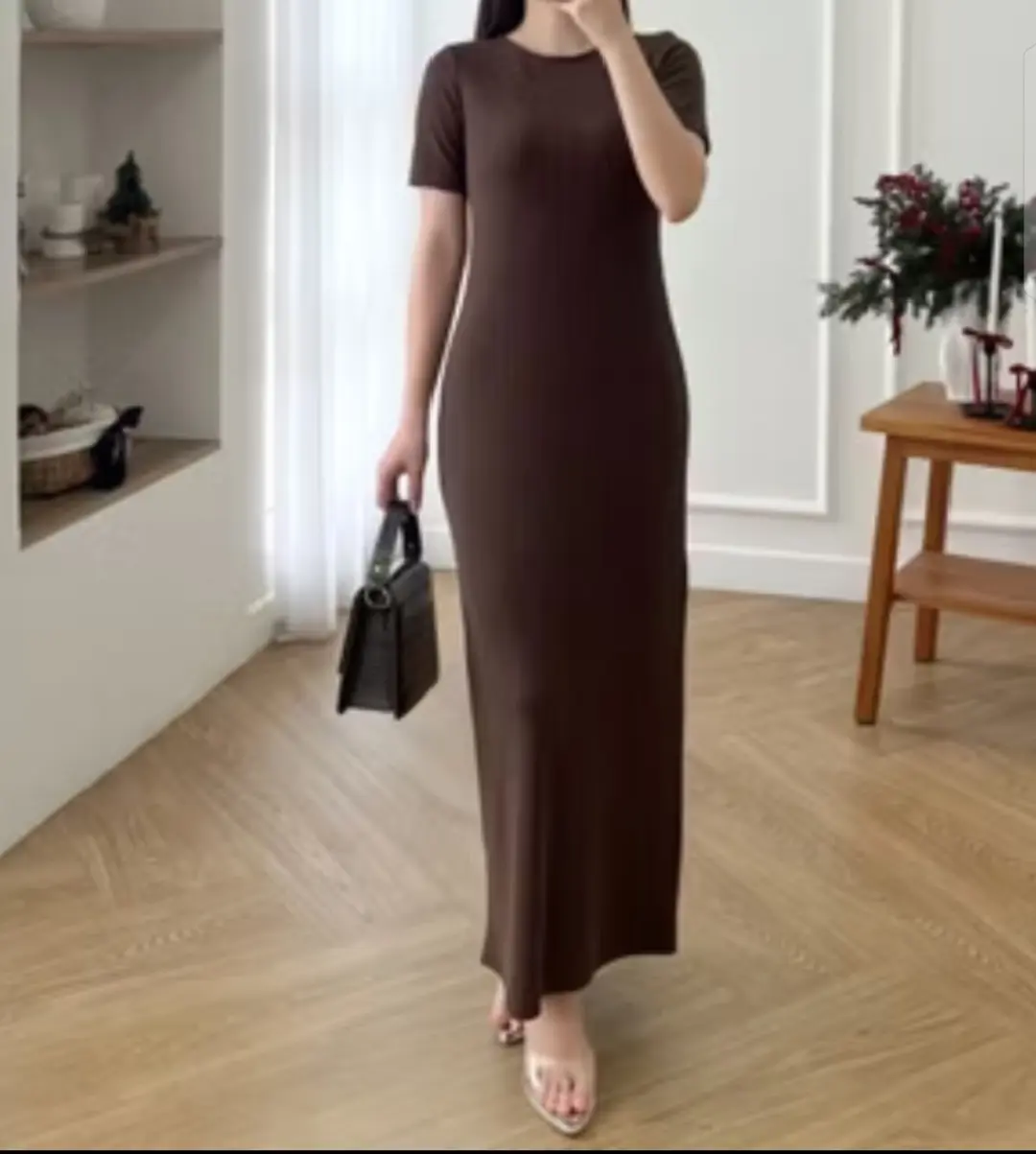 dress Wanita Dewasa -Inner Bodycon top Atasan Muslim Remaja