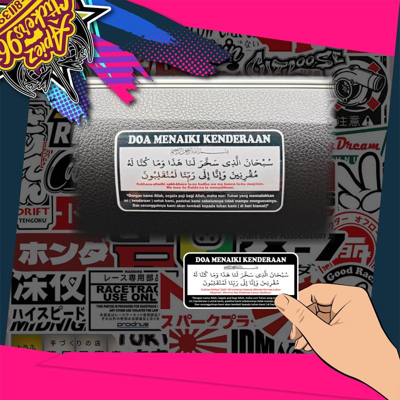 Stiker Doa Menaiki Kenderaan / Car Sticker / Sticker Murah - TikTok ...