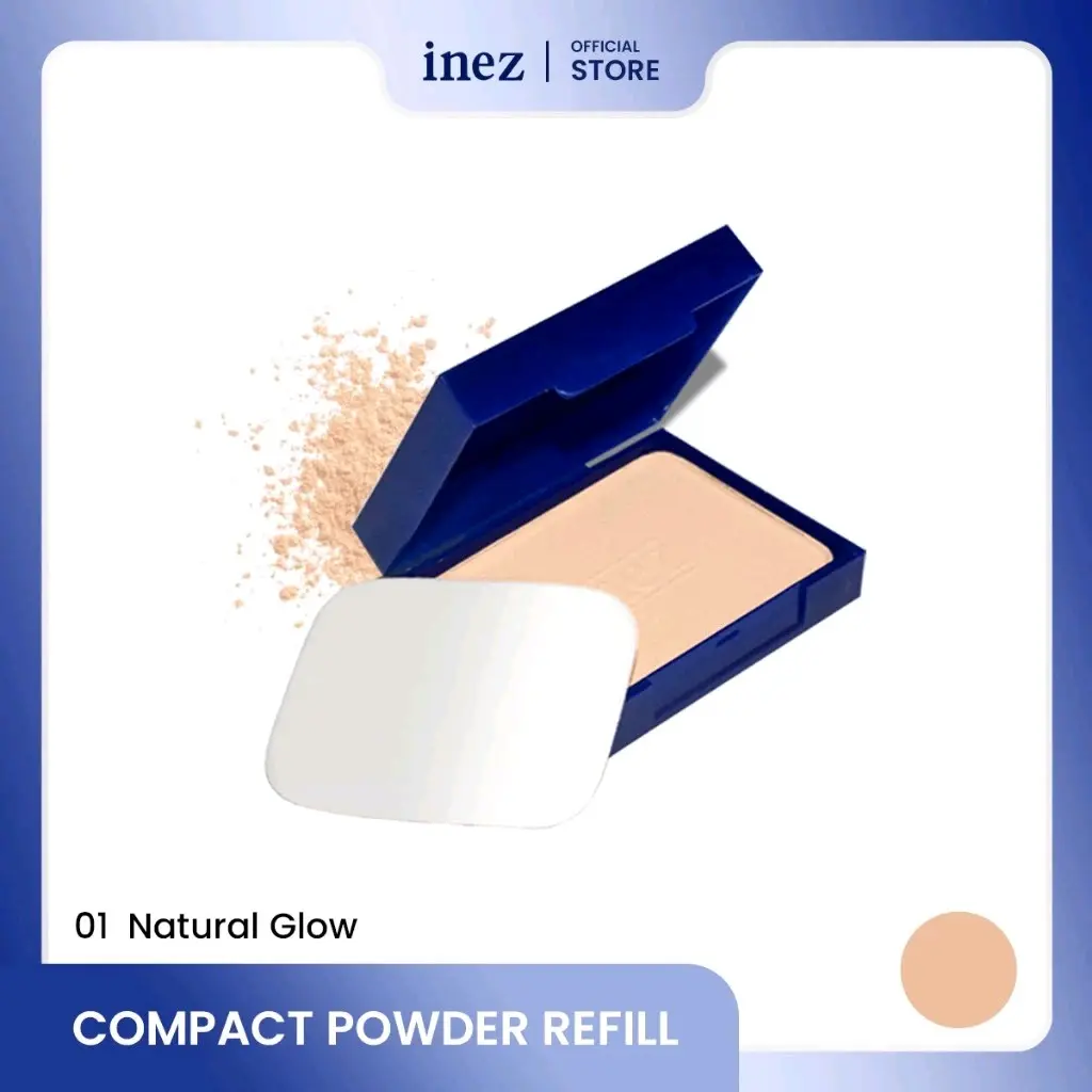 Inez Refill Colour Countour Plus Compact Powder/Refill compact Inez/Refill bedak inez Wajah