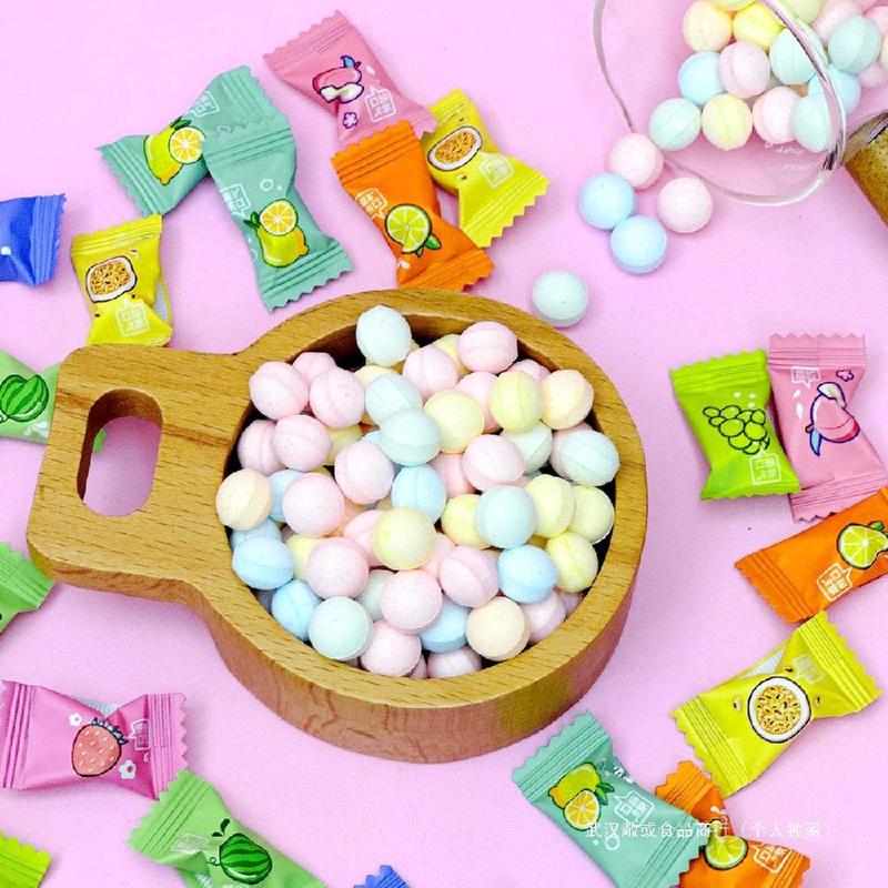 1Kg Kẹo Ngậm Hương Trái Cây Vitamin C Không Đường 20 Hương Vị 1996 Food Mart Snack Food Candy Ăn Vặt Mát Lạnh Bạc Hà Xiao Ke La The Mát