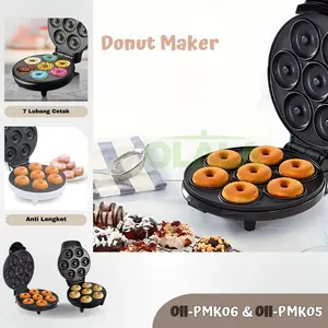 【COD】Donut Maker Elektrik Alat Pembuat Donat Listrik Mesin Cetakan Kue Bulat Mesin Panggang Portable Peralatan Membuat Donut Instan Garansi Pabrik OLL-PMK05