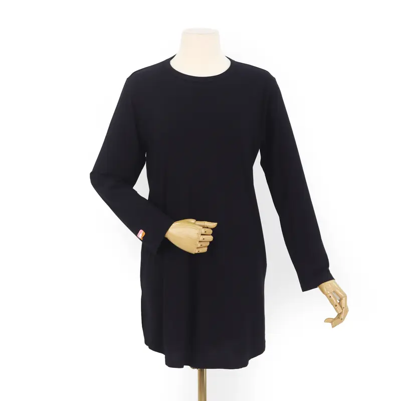 Nusseyba - Alika Top - Atasan Olahraga Wanita Polos - Pakaian Muslim Panjang - Baju Hitam Dewasa Celana 2