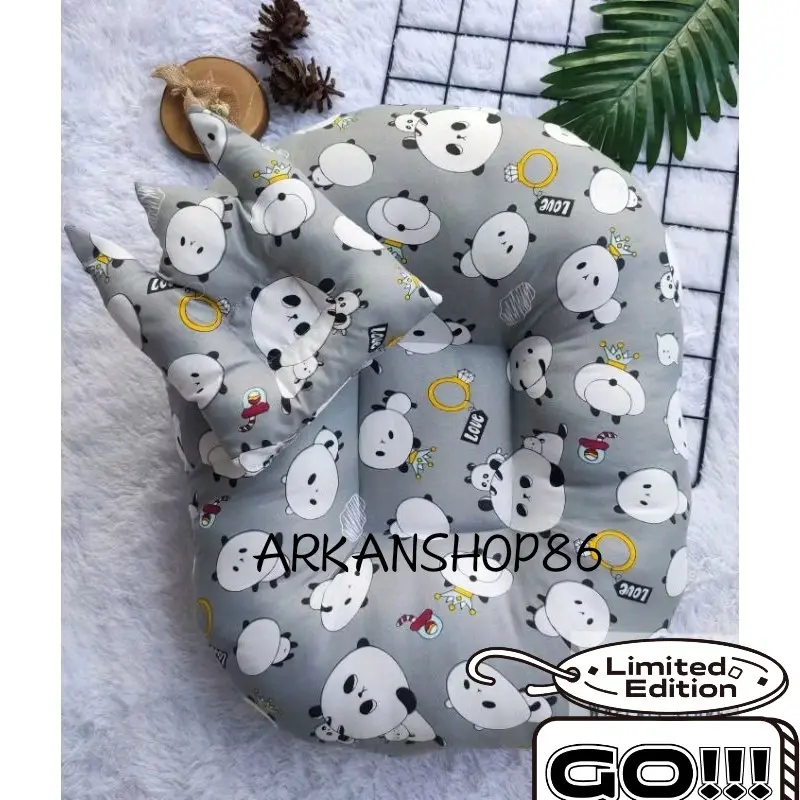 Sofa Bayi Full Silikon Motif Karakter Multifungsi  Tidur Empuk Newborn 0