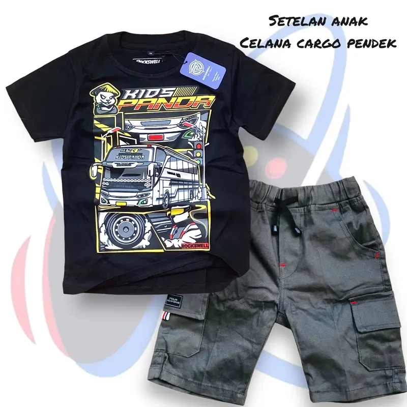 Baju Kaos Anak Motif Bis Telolet Terbaru Setelan Anak Laki Laki Fashion Anak 0