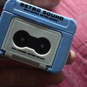 Gantungan Kunci Rekaman Suara Retro/ Mini Voice Recorder Keychain/Gantungan kunci rekam lagu unik | tape recorder Mini -ZS Macrame Tas Aesthetic Serbaguna Karakter Shinchan radio