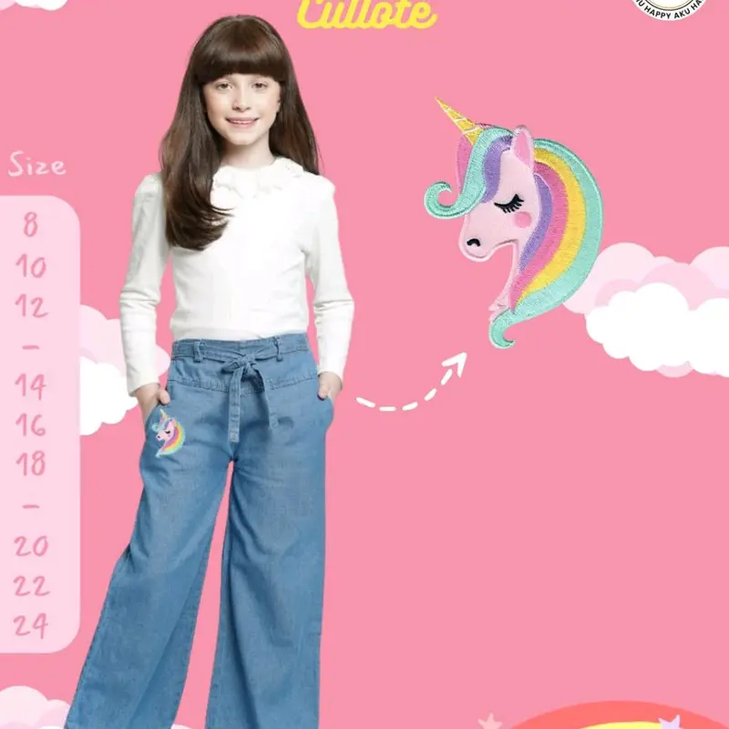 Celana Kulot Anak Unicorn Littledino Softjeans Celana Jeans Anak Kulot Jeans 7