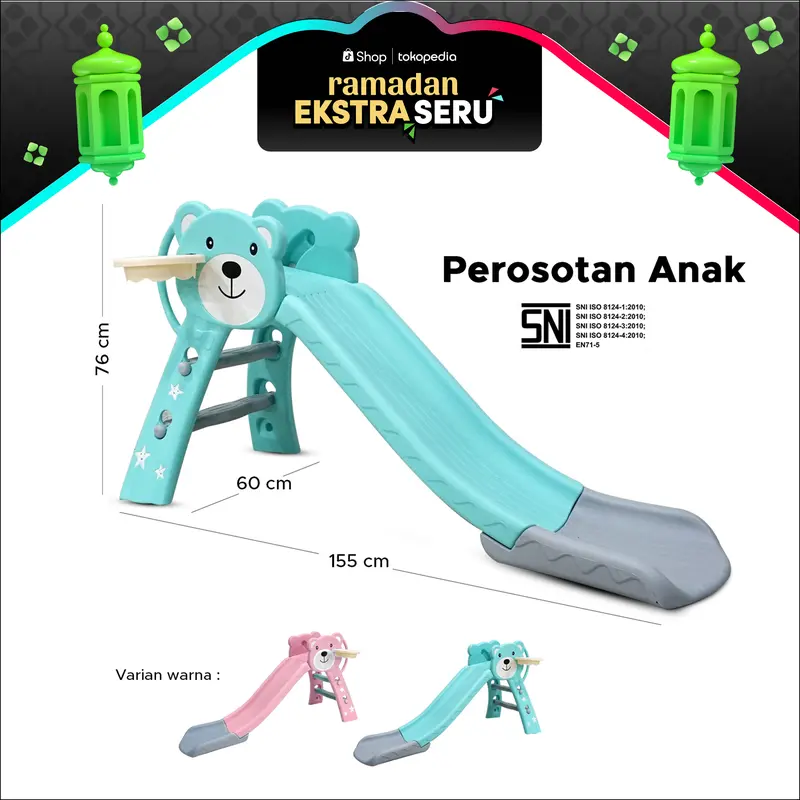 Mainan Perosotan Anak Prosotan Seluncuran Anak FREE Ring Playground Murah 001-M1101 0