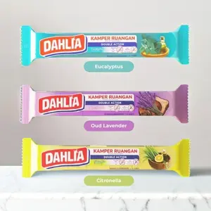 DAHLIA Kamper Ruangan Double Action Anti Nyamuk Isi 6 200gr Eucalyptus Oud Lavender Citronella Mengusir Nyamuk Wangi Menyegarkan