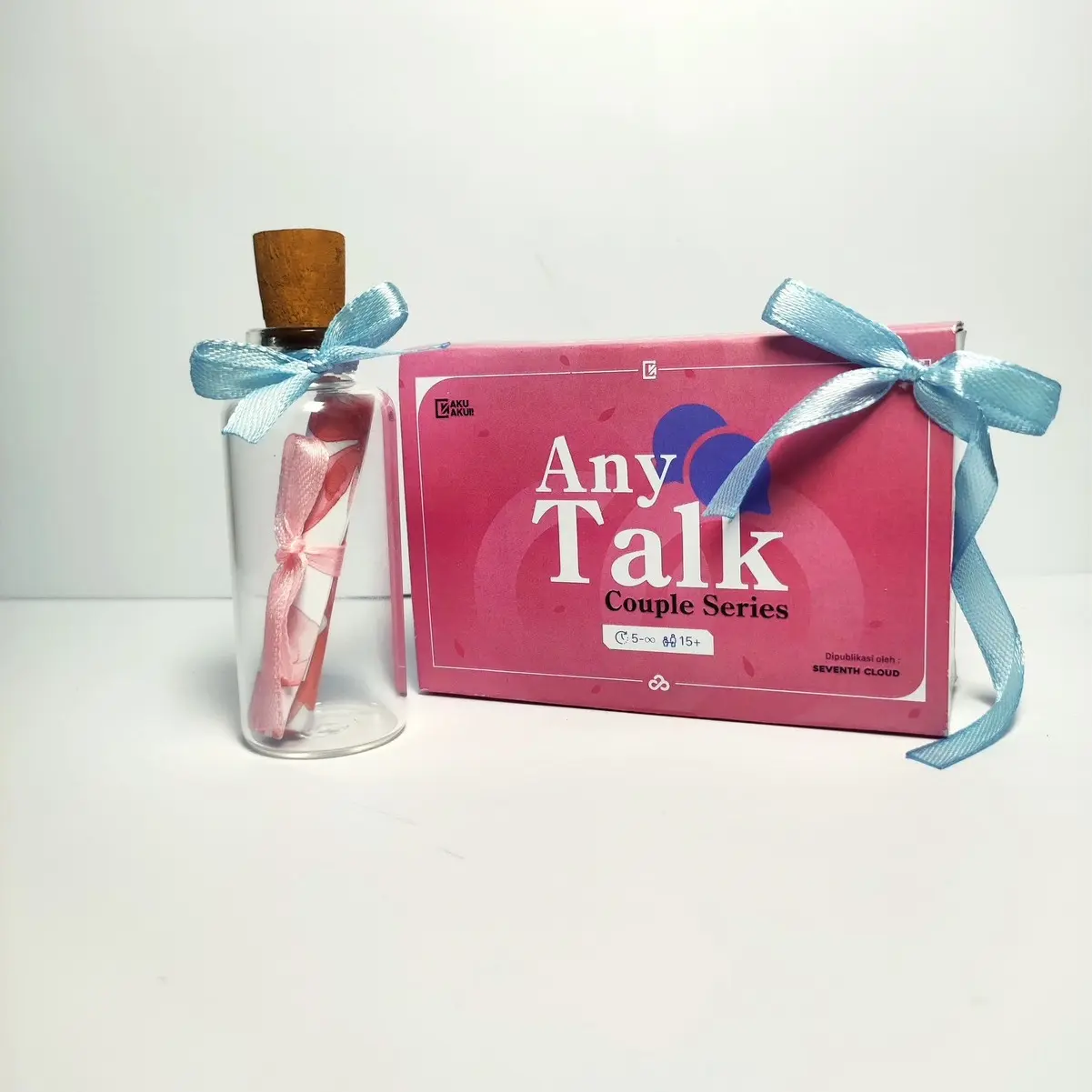 ￼AnyTalk Couple Series dengan Jar of Hearts | Kartu Deep Talk Pasangan | Kartu Permainan | Kartu Obrolan Permainan | Heart to Heart | Kartu Pranikah | Kartu Deep Talk | Game Card Pasangan |  Kartu Edisi Perkenalan - AkuAkui