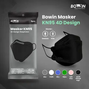 Bowin Masker KN95 4D Design - Masker KF94 (1 PACK = 10 PCS)