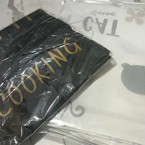 [BISA COD] Celemek Masak Polyester Plastik Anti Air Apron Masak Anti Basah Premium Bahan Tebal