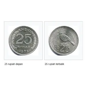 Seri Koin Kuno Mahar Nikah 25 Asli 1971