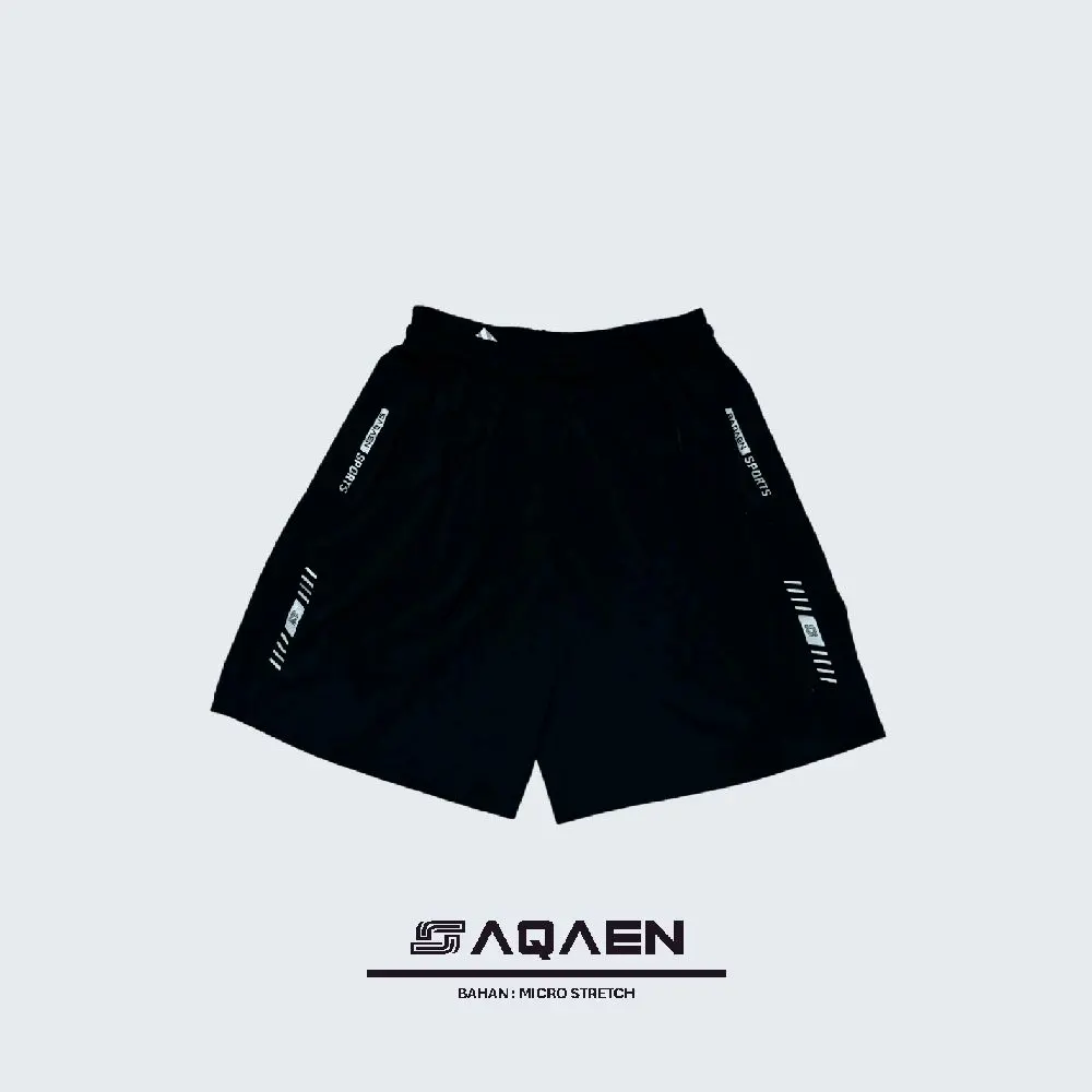 Celana Pendek Mikro Olahraga PS Strip Logo Sport