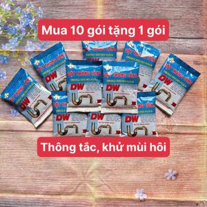 Combo 10 gói bột thông đường ống DW cực mạnh, cực nhanh