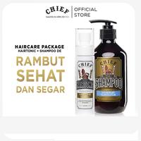 Gambar CHIEF ULTIMATE HAIR CARE PACKAGE | Chief Hairtonic + Chief Shampoo 400ml + Chief Haircaviar Mask - Hairtonic + Shampoo CT  400ml + Haircaviar dari CHIEF Official Store Kota Administrasi Jakarta Selatan 2 Tokopedia