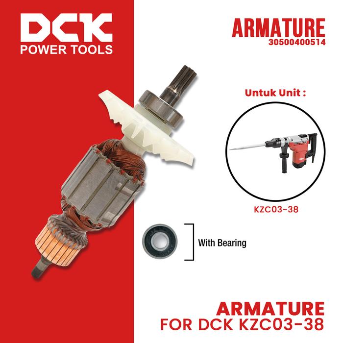 Gambar Armature/Angker untuk Rotary Hammer KZC/DZC/AZC03-38 dari DCK Power Tools Indonesia Kota Administrasi Jakarta Barat Tokopedia