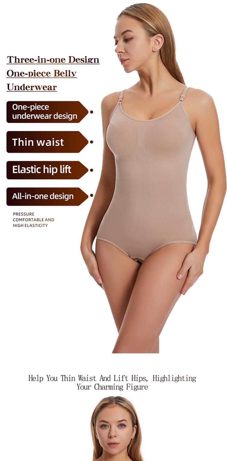 Product Introduction of Slim + convenient one-piece body shaper for women with belly-tightening, button-down, crotch-lifting, hip-lifting and body shaping 1