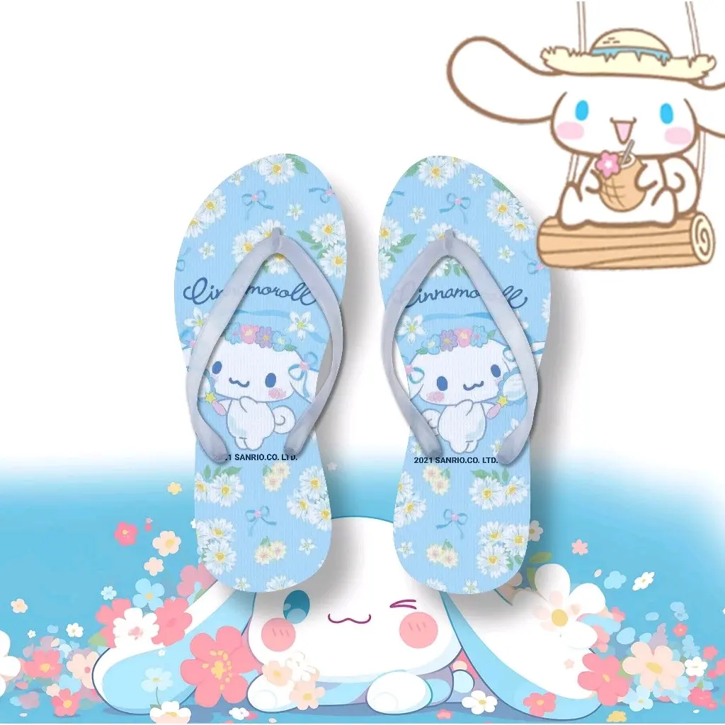 Sandals & Flip Flops Fashion | Grosir Sandal Murah | Sandal Anak Remaja Perempuan | Sandal Jepit Cinamon Roll Lucu Kekinian | Sandal Sanrio Terviral
