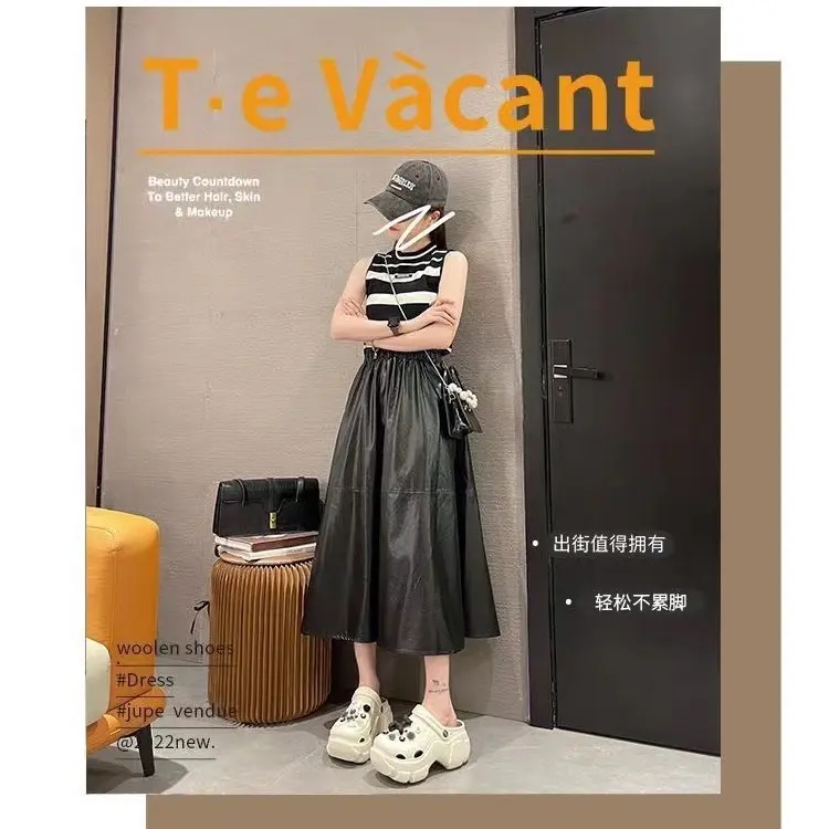 Tebal bawah tinggi meningkatkan panas diy lubang sepatu non-slip mode lucu pantai sandal outdoor memakai musim panas dan musim gugur grosir wanita Shoes Sendal Karet (PO) 6