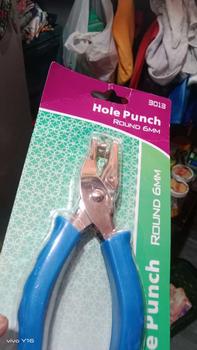 Product Review of 6MM Hole ID Puncher Single Hole Silicon Anti Slip Handle Scrapbooking Binding Stationary Office School Supplies from j**l 0