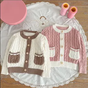 Atasan Rajut Anak Perempuan Usia 4-12 tahun - AMORA Kardigan Knit Anak Cewek - Baju Rajut Anak